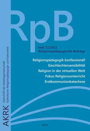 Religionspädagogische Beiträge RpB 72/2015